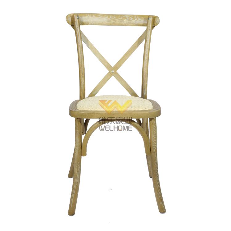 Rustic antique cross back chair wedding banquet chair